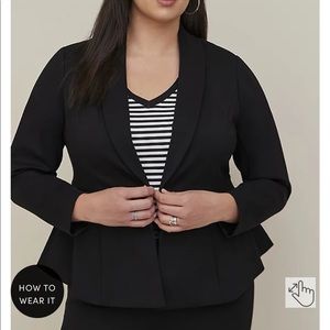 peplum blazer (pls read)